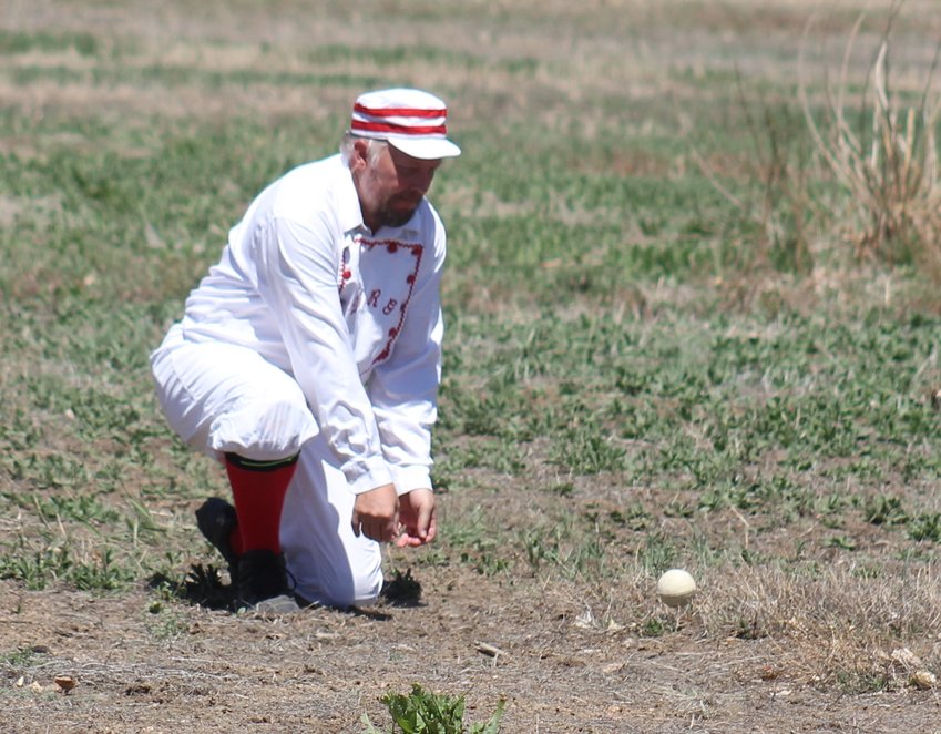 “Iceberg,” the Colorado Springs Denver & Rio Grande’s common-day shortstop, gets into position to field this grounder.